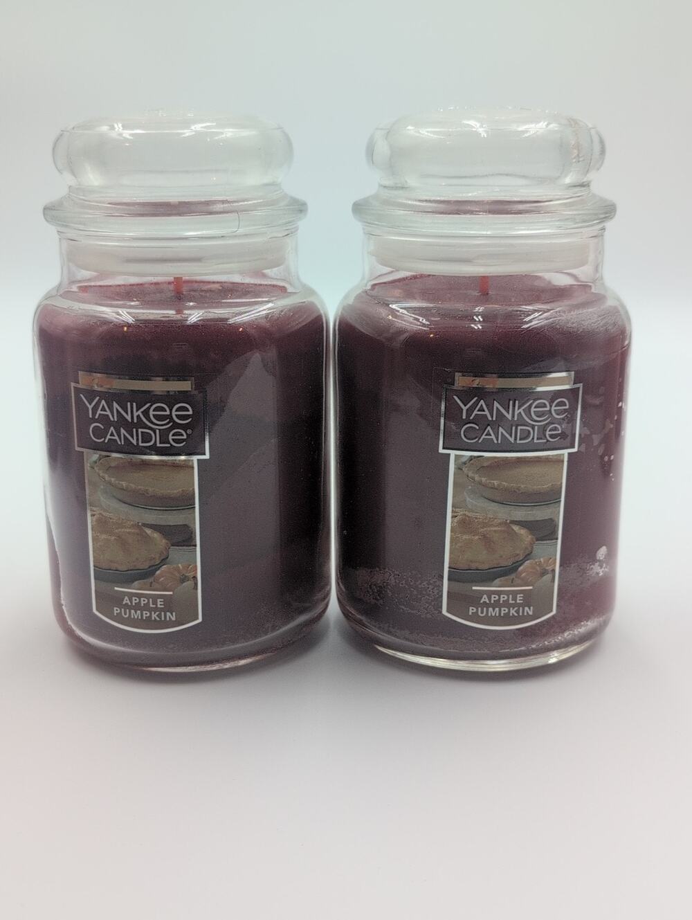 LOT OF 2 Yankee Candle APPLE PUMPKIN Large Jar 22oz Unburned NEW